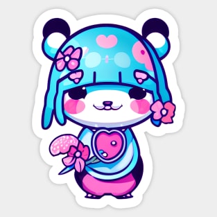 A CUTE KAWAI panda girl Sticker